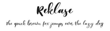 Reklase by Letterhend Studio — Script Handwritten Font — thumbnail 1