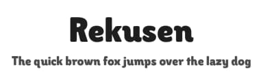 Rekusen by productype.com — Sans Serif Font — thumbnail 1