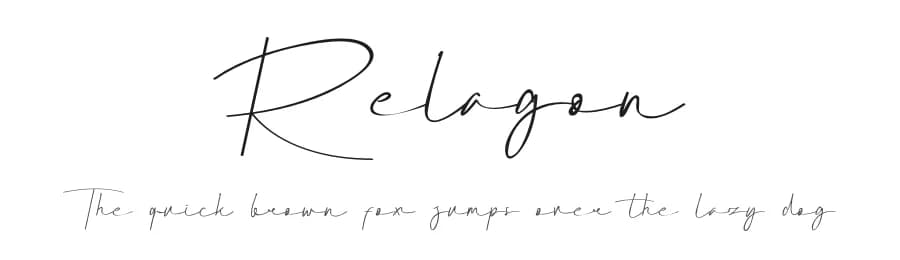 Relagon by Jadatype — Script Handwritten Font