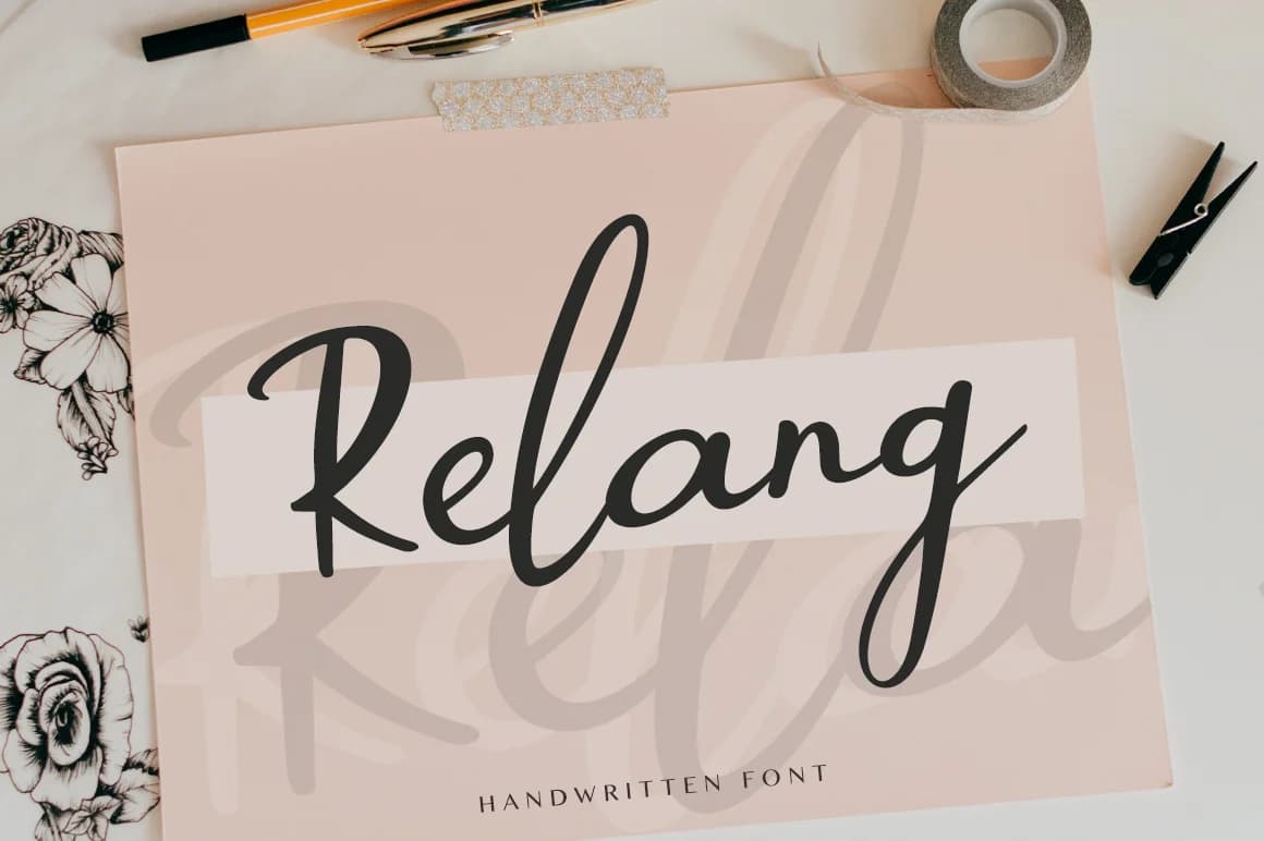 Relang Font by Pasha Larin — Script Handwritten Font