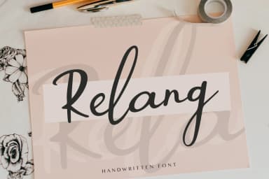 Relang Font by Pasha Larin — Script Handwritten Font — thumbnail 1