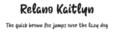 Relano Kaitlyn by Creakokun Studio — Script Handwritten Font — thumbnail 1