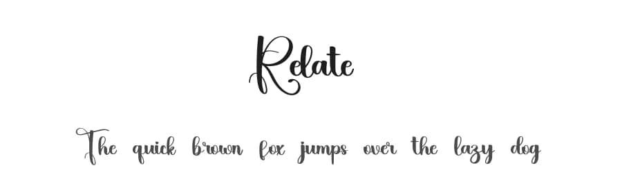 Relate by Inermedia Studio — Script Handwritten Font