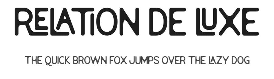 Relation De Luxe by Prioritype Co — Sans Serif Font