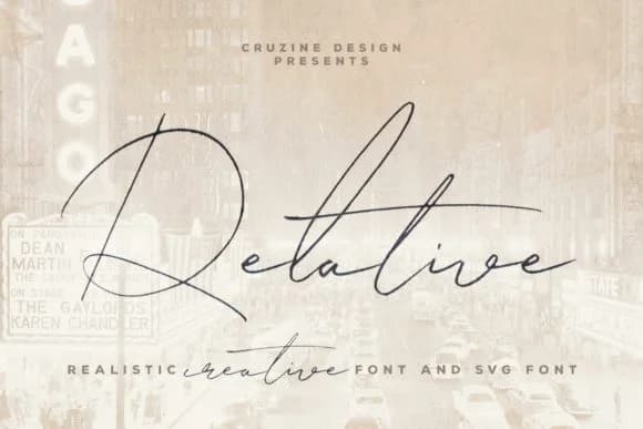 Relative Font by JumboDesign — Script Handwritten Font