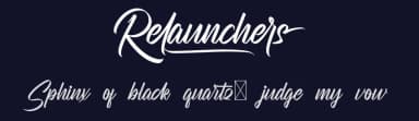 Relaunchers by NihStudio — Script Handwritten Font — thumbnail 2