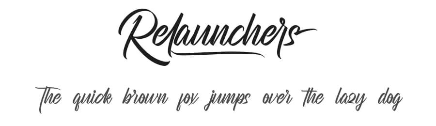 Relaunchers by NihStudio — Script Handwritten Font