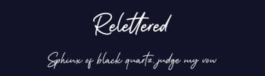 Relettered by alphArtype — Script Handwritten Font — thumbnail 2