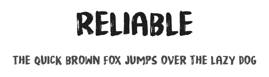 Reliable by Pizzadude — Script Handwritten Font