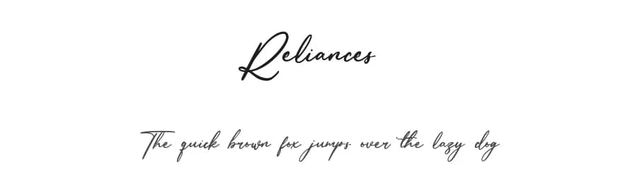 Reliances by Maulana Creative — Script Handwritten Font