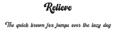 Relieve by Godzillabstudio — Script Handwritten Font — thumbnail 1