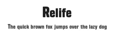 Relife by Kong Font — Sans Serif Font — thumbnail 1