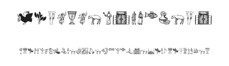 Religious Symbols by Manfred Klein — Dingbats Font