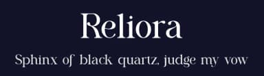 Reliora by Slide Shoot Type — Serif Font — thumbnail 2