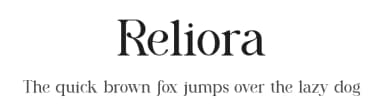 Reliora by Slide Shoot Type — Serif Font — thumbnail 1