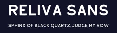 Reliva Sans by Rillatype — Sans Serif Font — thumbnail 2