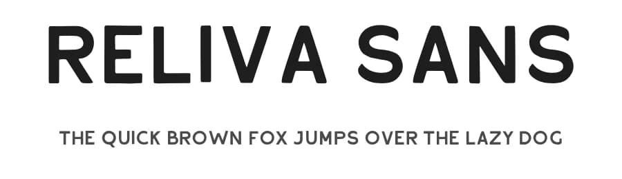 Reliva Sans by Rillatype — Sans Serif Font