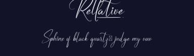 Rellative by Calligraphy Fonts — Script Handwritten Font — thumbnail 2