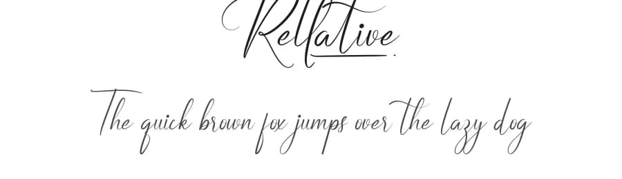 Rellative by Calligraphy Fonts — Script Handwritten Font