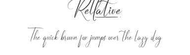 Rellative by Calligraphy Fonts — Script Handwritten Font — thumbnail 1