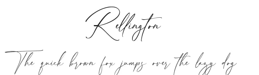 Rellington by Hanzel Space — Script Handwritten Font