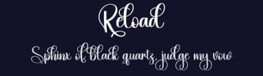 Reload by Scratchones — Script Handwritten Font — thumbnail 2