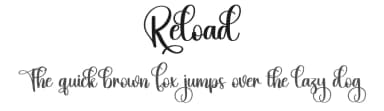 Reload by Scratchones — Script Handwritten Font — thumbnail 1