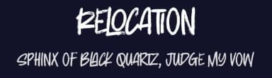 Relocation by Gassstype — Script Handwritten Font — thumbnail 2