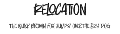 Relocation by Gassstype — Script Handwritten Font — thumbnail 1
