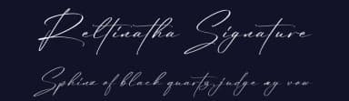 Reltinatha Signature by Perspectype Studio - Letterena.com — Script Handwritten Font — thumbnail 2