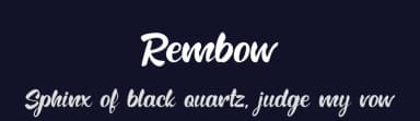 Rembow by Tigadestd — Script Handwritten Font — thumbnail 2