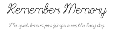 Remember Memory by weknow — Script Handwritten Font — thumbnail 1