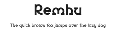 Remhu by twinletter — Sans Serif Font — thumbnail 1