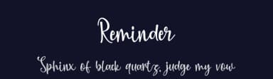 Reminder by Supersemar Letter — Script Handwritten Font — thumbnail 2