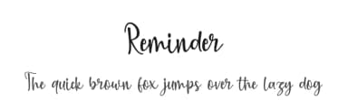 Reminder by Supersemar Letter — Script Handwritten Font — thumbnail 1