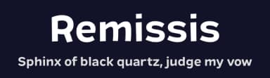 Remissis by Typodermic Fonts — Sans Serif Font — thumbnail 2