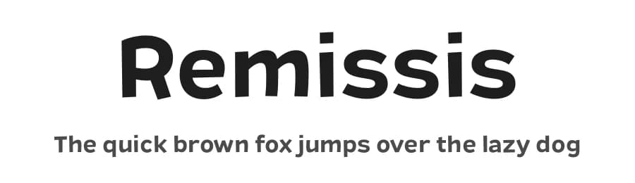 Remissis by Typodermic Fonts — Sans Serif Font