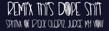 Remix This Dope Shit by Des Gomez — Script Handwritten Font — thumbnail 2