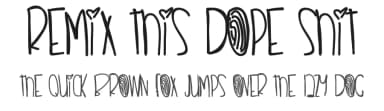 Remix This Dope Shit by Des Gomez — Script Handwritten Font — thumbnail 1