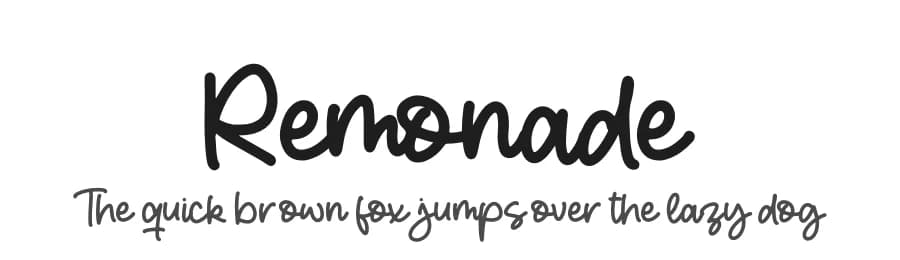 Remonade by Perspectype Studio - Letterena.com — Script Handwritten Font