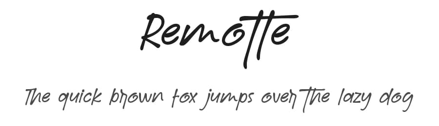 Remotte by DumadiStyle — Script Handwritten Font