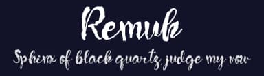 Remuk by Yoga Letter — Script Handwritten Font — thumbnail 2