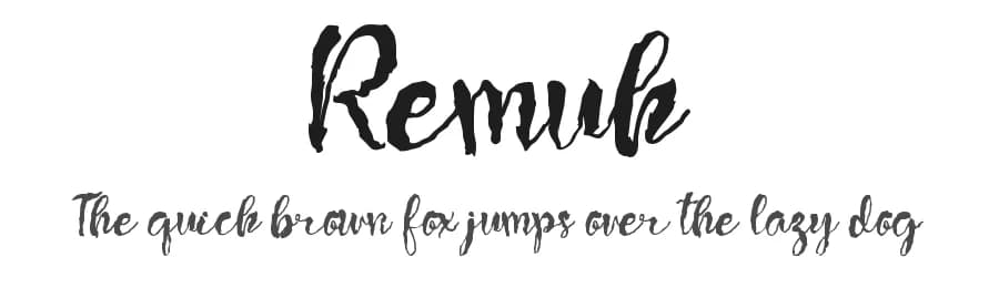 Remuk by Yoga Letter — Script Handwritten Font