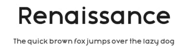 Renaissance by Vladimir Nikolic — Sans Serif Font — thumbnail 1