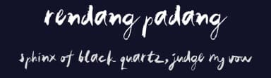Rendang Padang by hati — Script Handwritten Font — thumbnail 2