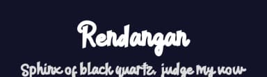 Rendangan by share font — Script Handwritten Font — thumbnail 2