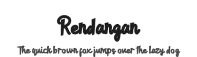 Rendangan by share font — Script Handwritten Font — thumbnail 1