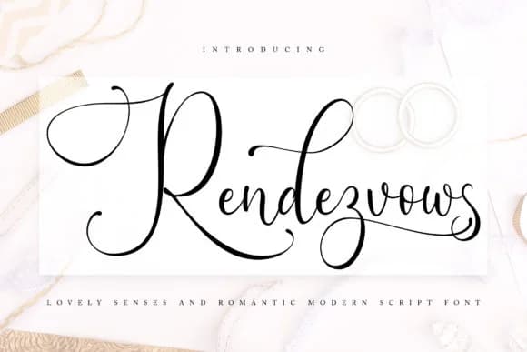 Rendezvouws Font by Vunira — Script Handwritten Font