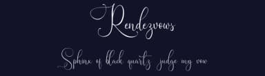 Rendezvows by Vunira Design — Script Handwritten Font — thumbnail 2