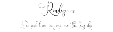 Rendezvows by Vunira Design — Script Handwritten Font — thumbnail 1